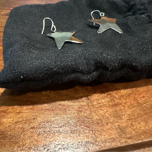 RLM Studio Andy Warhol Sterling Silver Abstract Star Dangle Earrings Quote 5.9g - Picture 3 of 8